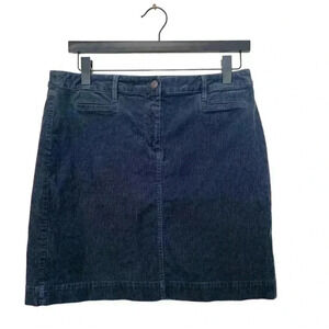 Talbots Petite Light Grey Corduroy Skirt w  Stretch 2 Front Pockets